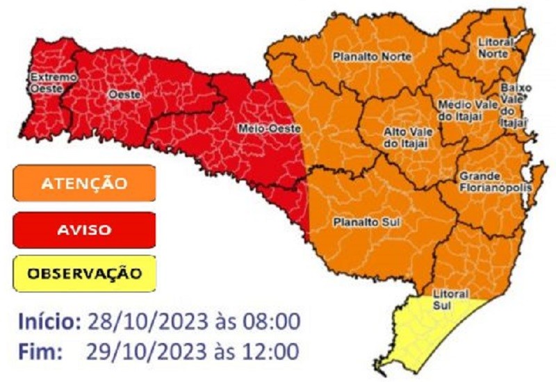 Divulgação/Defesa Civil