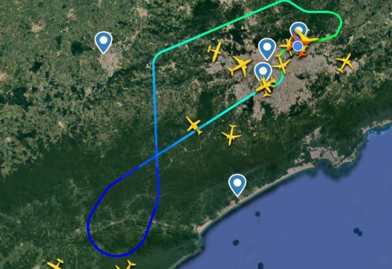 Foto: Divulgação/Flightradar24