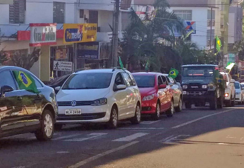 Migueloestinos mais uma vez hipotecaram seu apoio ao presidente Bolsonaro (Foto: Marcos de Lima/Peperi)