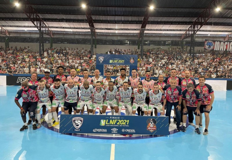 Cascavel campeão (Foto: Divulgação/Facebook/Cascavel Futsal)