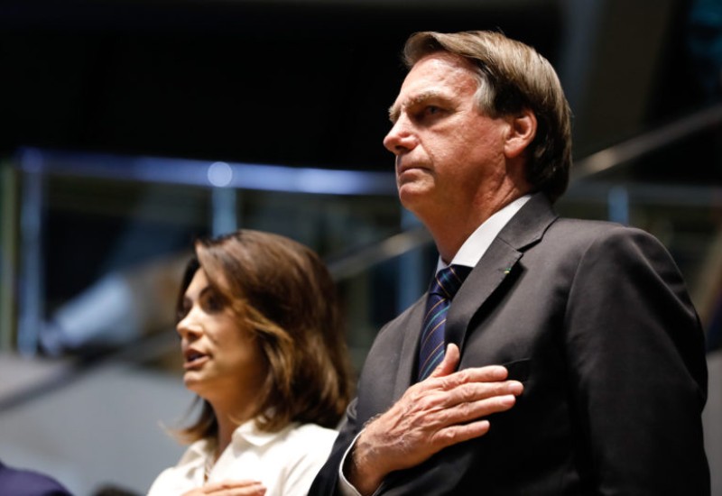 Michelle e Jair Bolsonaro – Foto: Alan Santos/Divulgação/ND