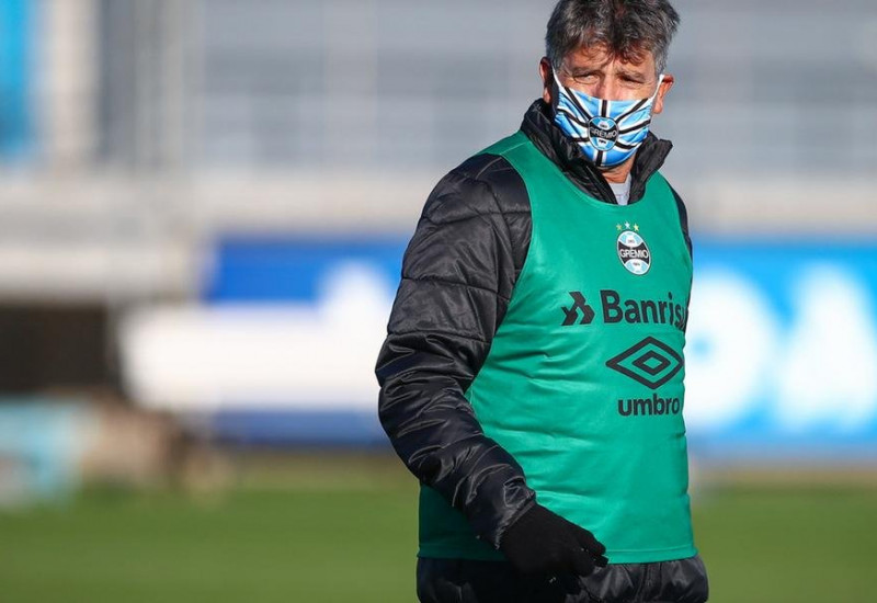 Técnico Renato Portaluppi terá desfalques para o clássico Gre-Nal de retomada do Gauchão | Foto: Lucas Uebel / Grêmio / Divulgação / CP