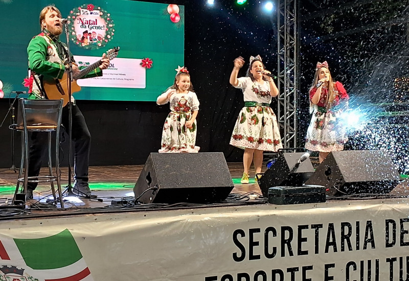 Shows musicais foram atração do Natal da Gente (Foto: Ascom/Prefeitura)