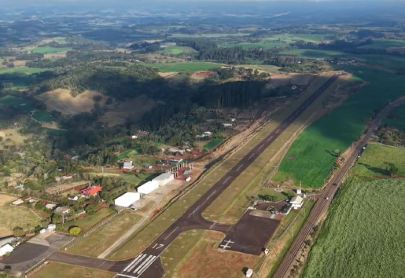 Aeroporto de São Miguel do Oeste é importante para o desenvolvimento regional (Foto: Ascom/Prefeitura)