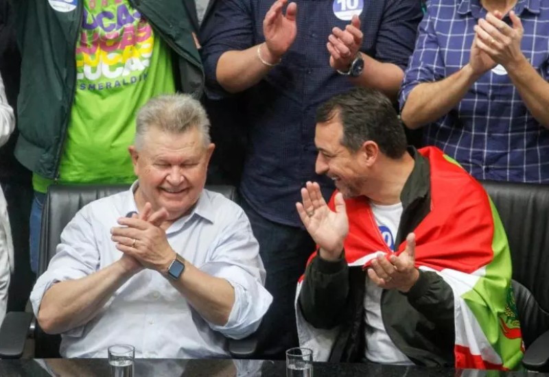 Udo Döhler e Carlos Moisés caminharão juntos na disputa pelo governo do Estado em 2022 – Foto: Leo Munhoz/ND