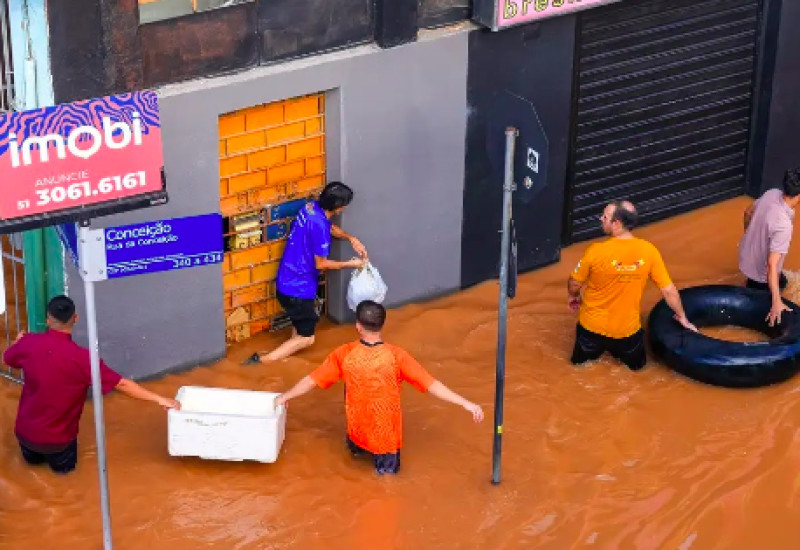 Fortes chuvas começaram a atingir o RS no dia 29 de abril (Foto: Divulgação)