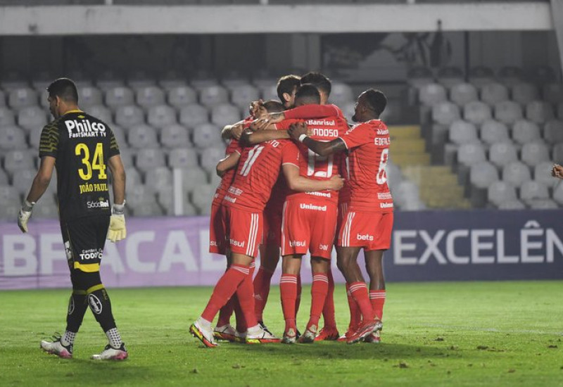 Inter comemora gol de empate Foto: Ricardo Duarte/Internacional