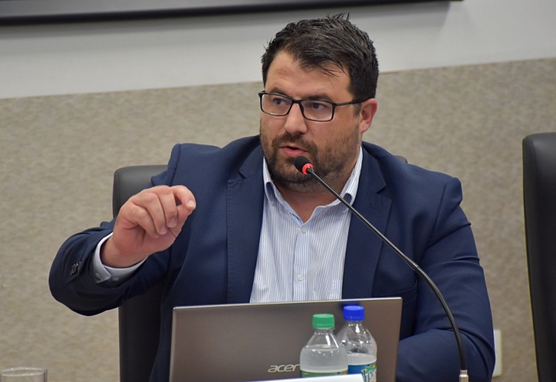 Paulo Drumm é o proponente da audiência pública | Foto: Tiarajú Goldschmidt/Câmara de Vereadores