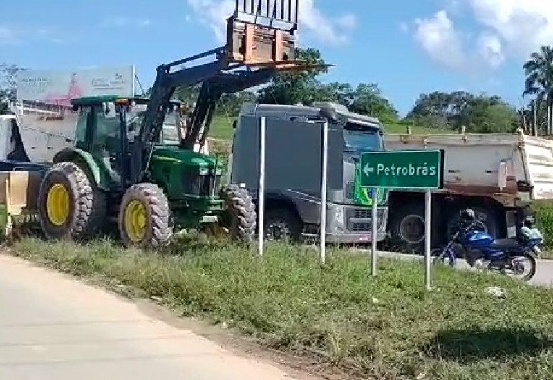 Centro de distribuição de combustíveis da Petrobras em Biguaçu foi liberado – Foto: Reprodução/ND