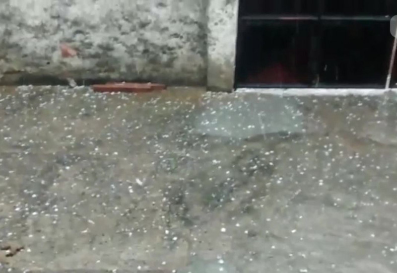 Apesar de durar poucos minutos, temporal assustou a  população regional