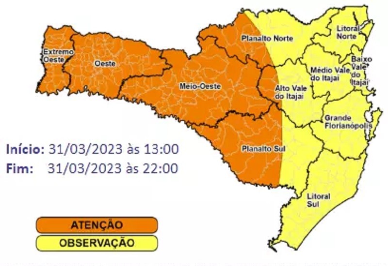 Divulgação/Defesa Civil