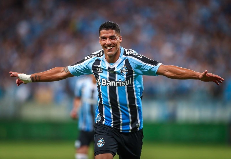 Gol de Suárez deu o título do Gauchão ao Grêmio (Foto: Lucas Uebel/Grêmio)