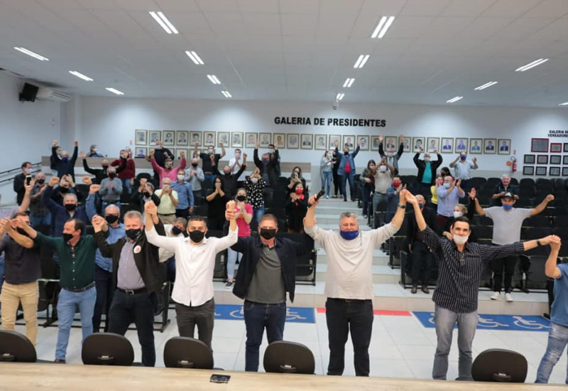 Presidente Carlinhos Buratto disse que o clima entre os emedebistas é de muito otimismo