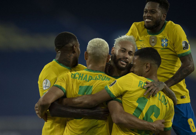 Dono da melhor campanha na 1ª fase, Brasil entra em campo como favorito (Foto: Lucas Figueiredo/CBF)