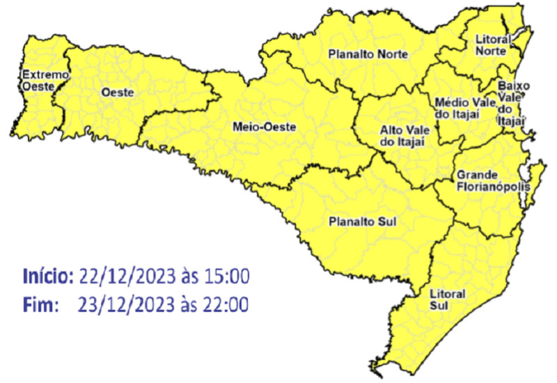 Divulgação/Defesa Civil