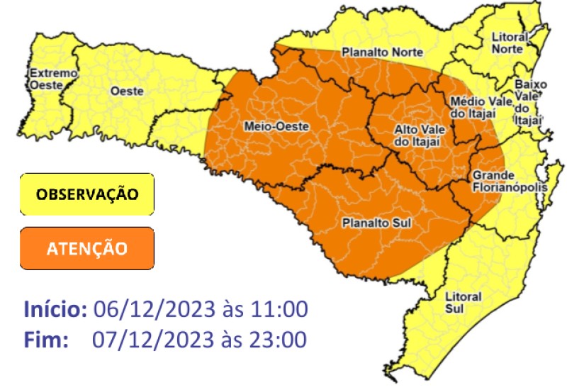 Divulgação/Defesa Civil