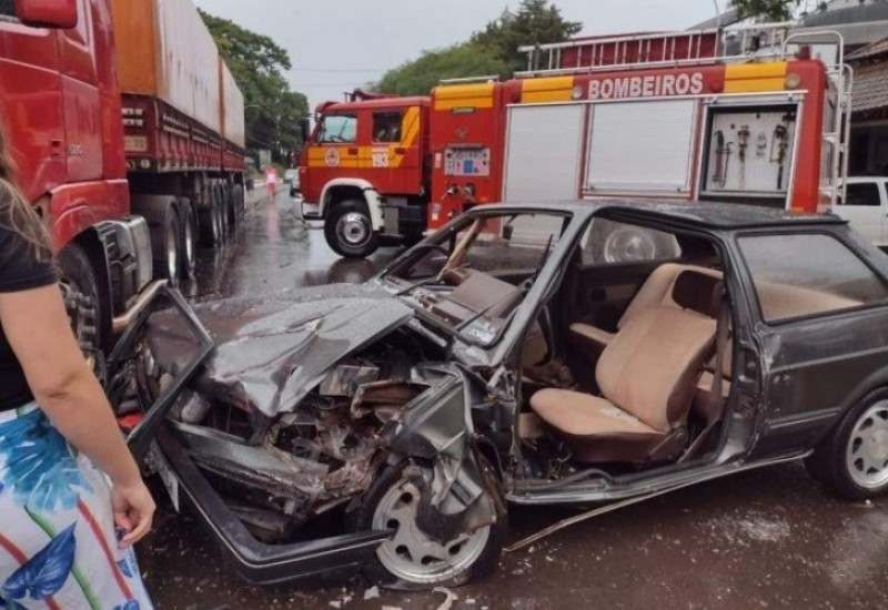 Foto Corpo de Bombeiros e SAMU