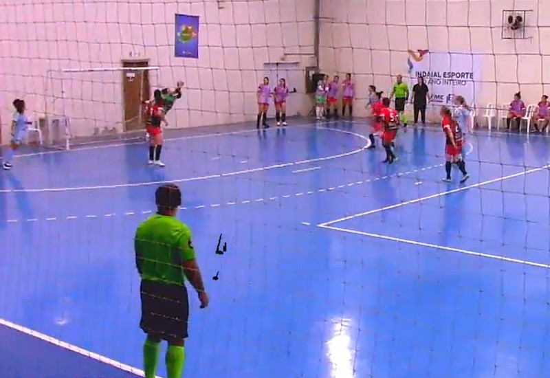 Com defesas sensacionais, Flak foi um dos destaques do triunfo do Gol de Bico (Foto: Reprodução/JRTV)