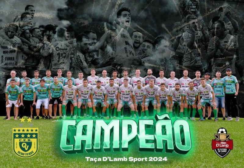 Ouro Verde, campeão regional, derrotou o atual campeão do Oeste (Foto: Ouro Verde/Divulgação)