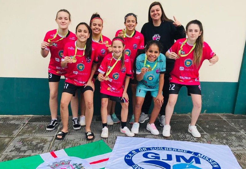 Time campeão do Gol de Bico da fase regional dos JESC (Foto: Gol de Bico/Divulgação)