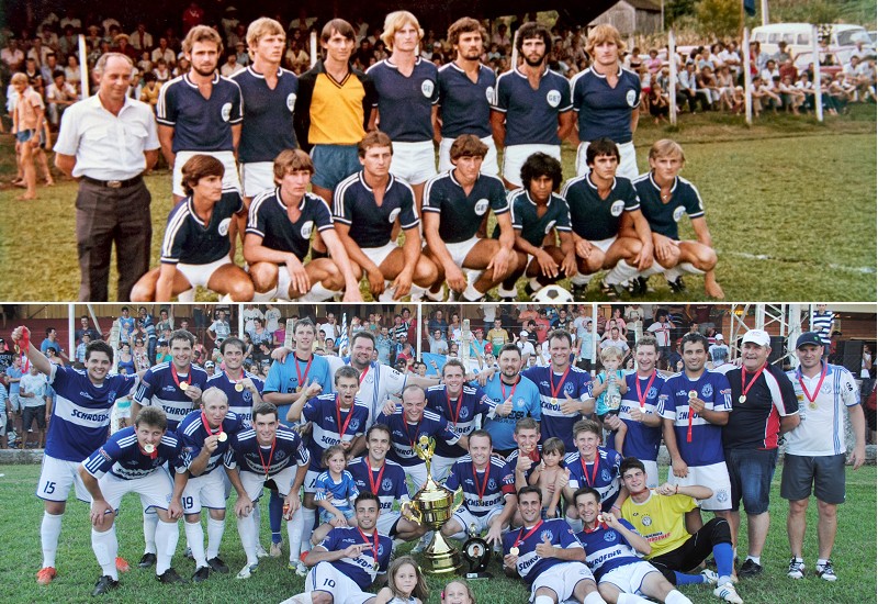 As fotos contemplam duas gerações e títulos diferentes: 1981 e 2013