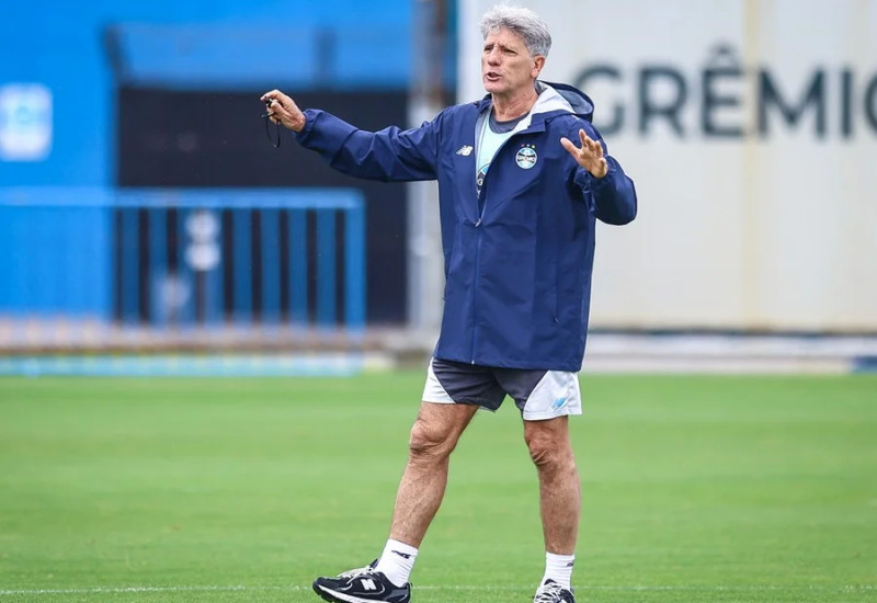 Com Renato o Grêmio ainda não ganhou no Brasileirão (Foto: Lucs Uebel/Grêmio)