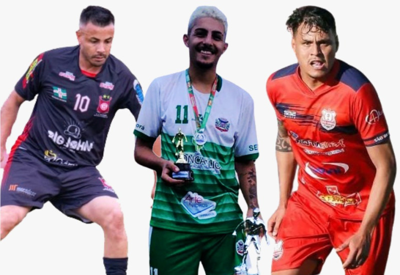 Renatinho, Lucas e Eric vão defender o rubro-negro de São Miguel no estadual (Fotos: Ascom/Guarani)