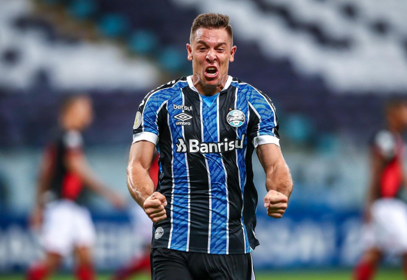 Churin marcou seu segundo gol com a camisa do Grêmio
