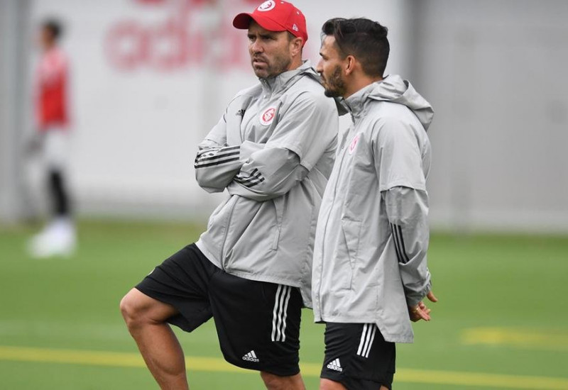 Coudet comandou treino fechado nessa terça | Foto: Foto Ricardo Duarte / Internacional / CP