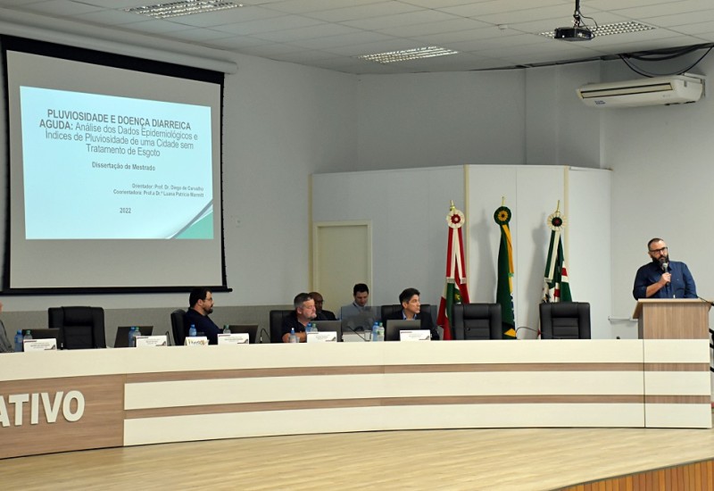 Ricardo Martins relacionou quantidade de chuvas com ocorrência de diarreia | Foto: Tiarajú Goldschmidt/Câmara de Vereadores