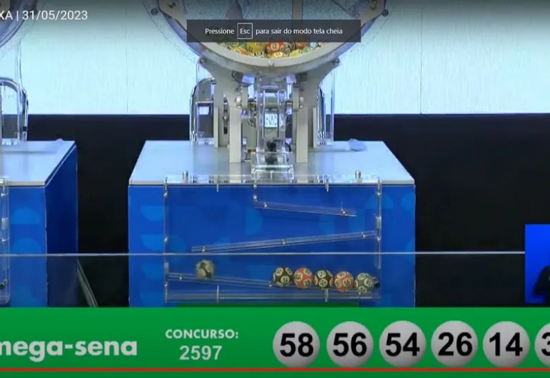 Resultado da Mega-Sena 2597 — Foto: Reprodução / Caixa