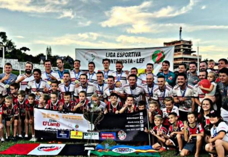 Aliança, de São João do Oese, tricampeão regional de futebol amador (foto LEF)