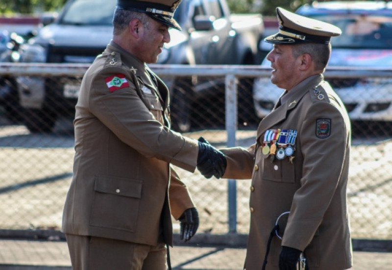 Franzen assume o 11° BPM e Wallau passa a comandar a 9ª RPM/Fron Foto Marcos Lewe
