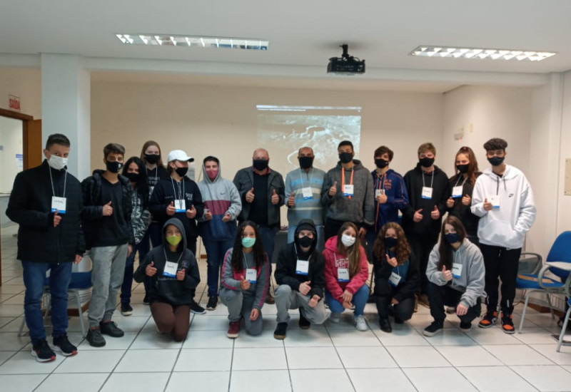 Participantes do Projeto Parceiro Anjo em São Miguel do Oeste.