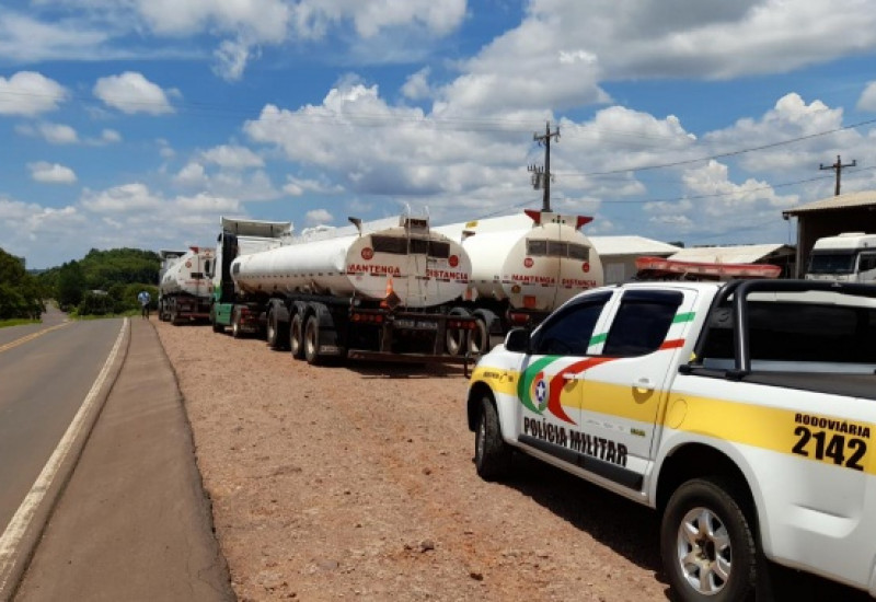 Cargas de óleo de girassol refinado eram transportados em tanques para combustíveis (foto: PRME)