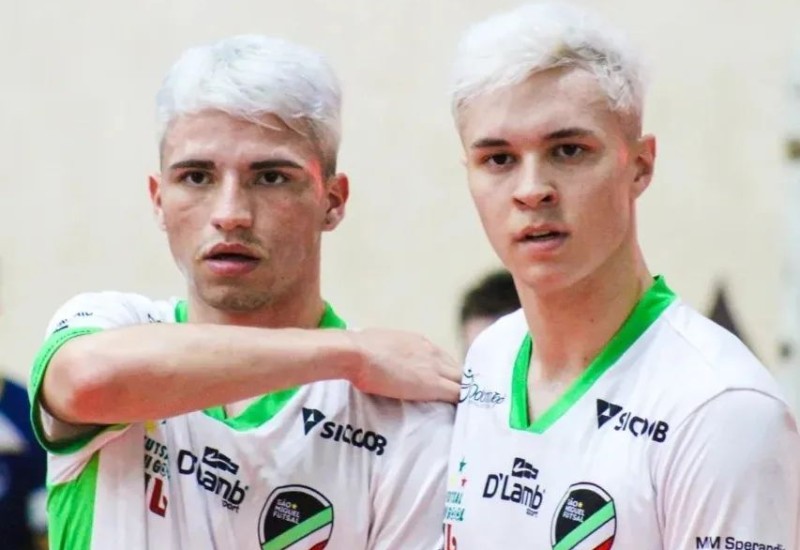 Os jovens Jako e Felipe são destaques no São Miguel Futsal/Joni Gool (Foto:Fernando Fotos/SMF/JG)