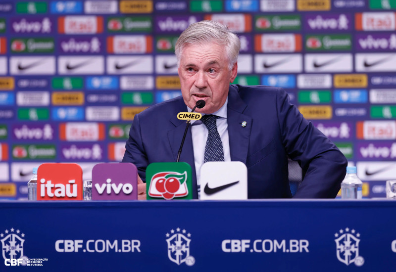 Carlo Ancelotti, técnico da seleção brasileira (Foto: Rafael Ribeiro/CBF)