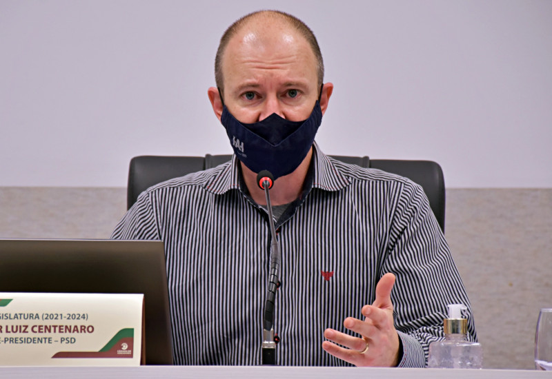 Ravier Centenaro pede liberação de armazéns para comercialização de milho | Foto: Tiarajú Goldschmidt/Câmara de Vereadores