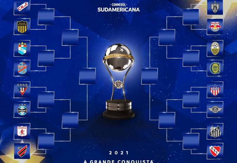 Chaves das oitavas da Sul-Americana — Foto: Divulgação/Conmebol